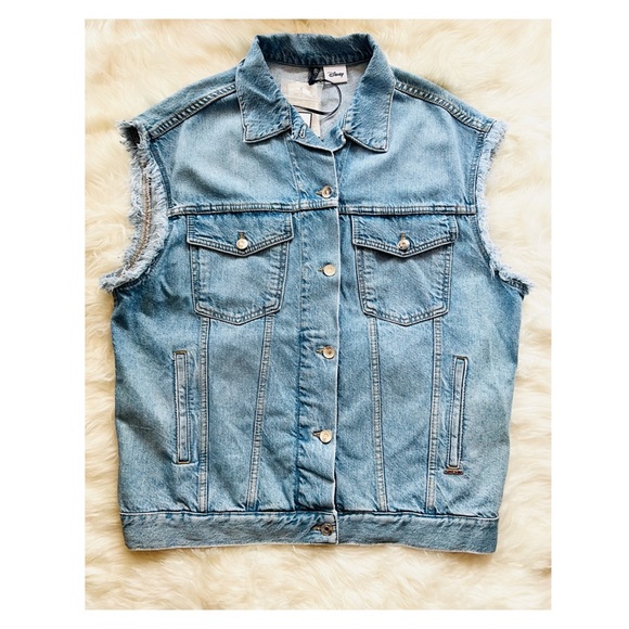 New! Rare LIU JO Disney Minnie Mouse Oversized Denim Vest - Picture 6 of 13
